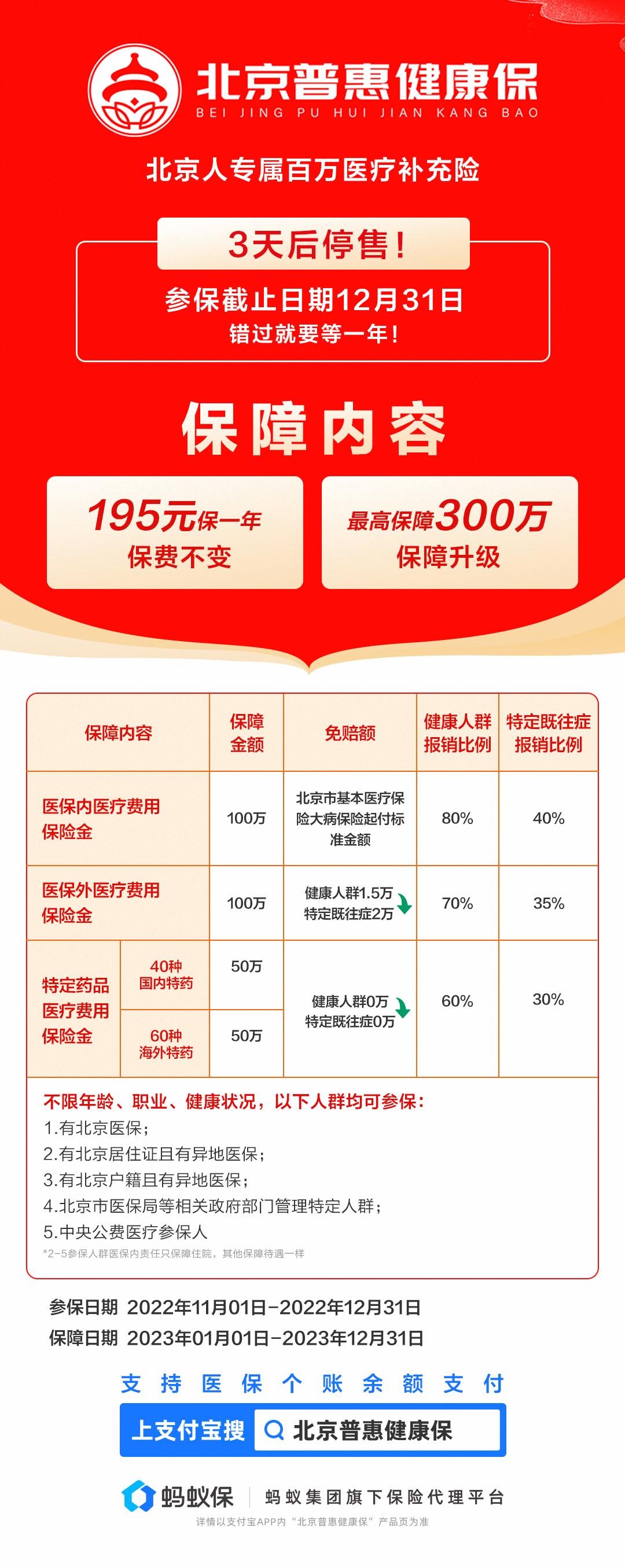 2025年度“北京普惠健康保”正式上线