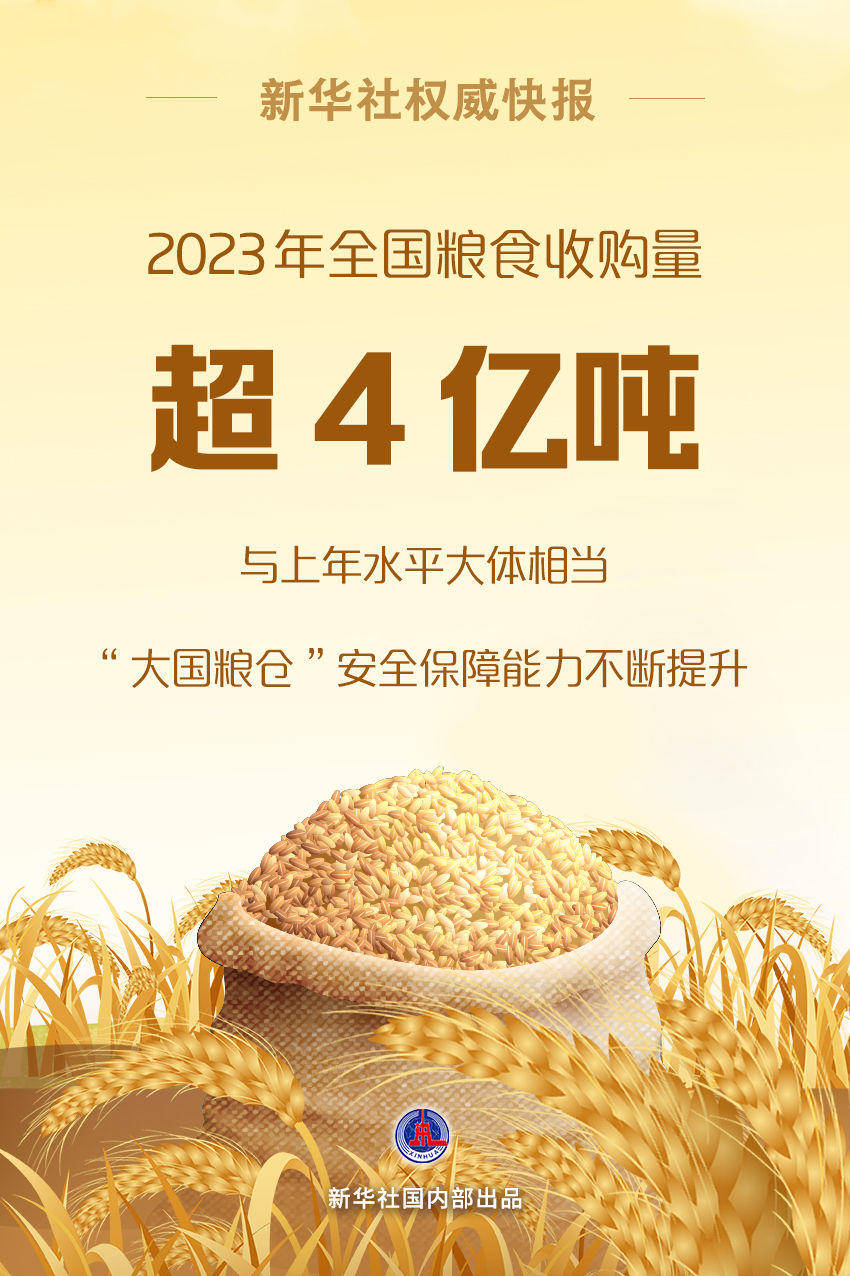 2024年我国粮食产量首次突破1.4万亿斤