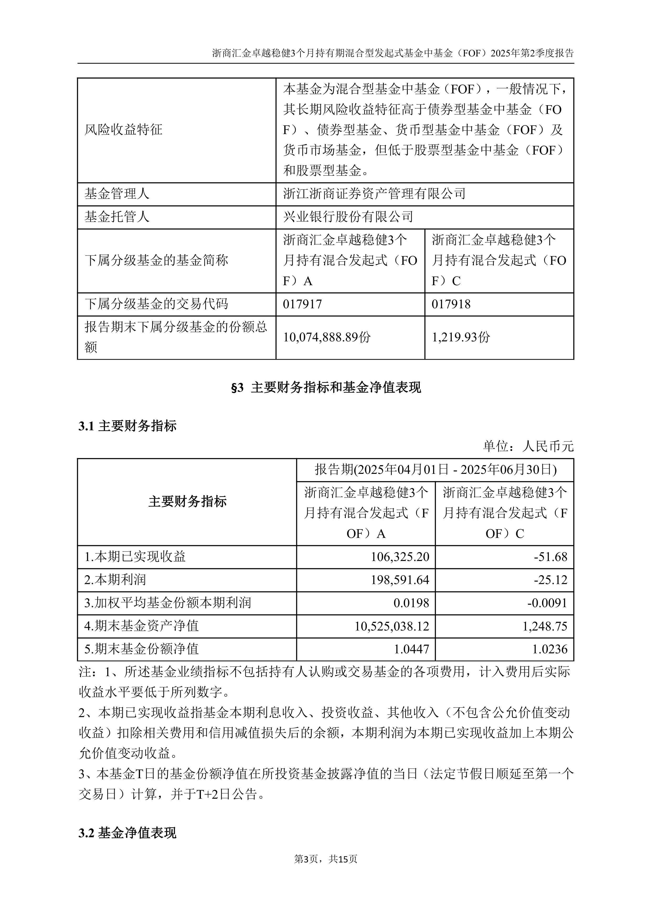 摩根盈元稳健三个月持有期混合型FOF8月4日起发行